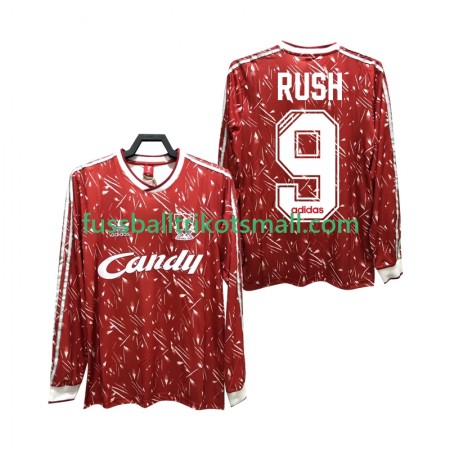 Fußballtrikots Liverpool Rush 9 1989 1991 Retro Langarm Heimtrikotsatz kaufen
